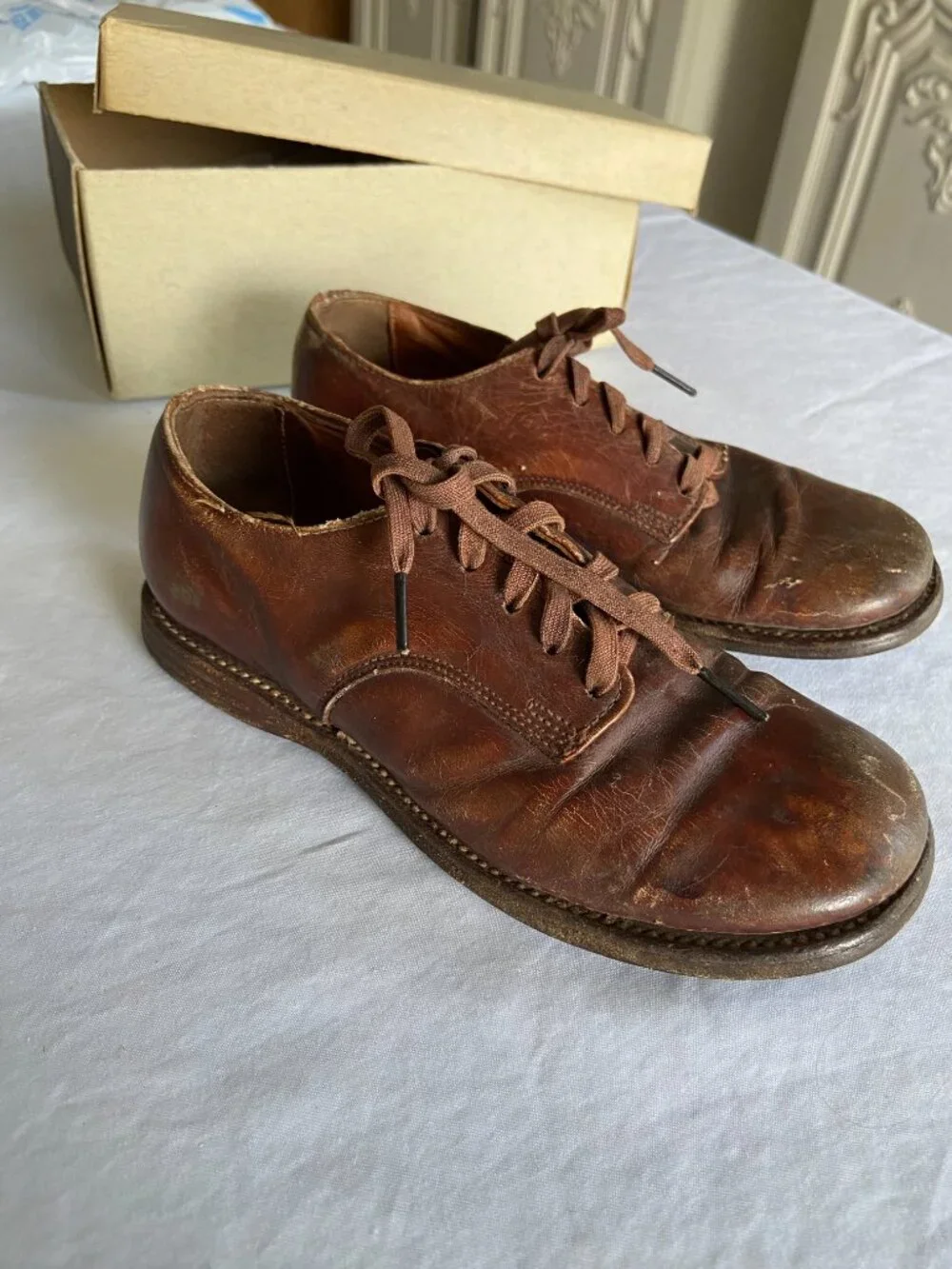 Vintage Classmates Children's Leather Oxford Shoes with Box